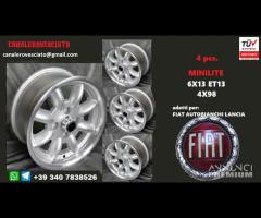 Cerchi Minilite 6x 13 4x98 et 13 fiat