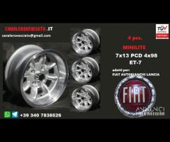 Cerchi Minilite 7x13 ET-7 pcd 4x98 Fiat - 1