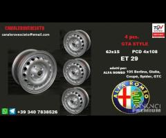 Cerchi gta 6x 15 4x108 alfa romeo GIULIA duetto - 1