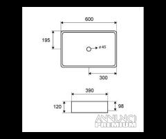 Lavabo da appoggio Volcano Dion Art. CS-0069-E16 K