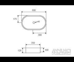 Lavabo da appoggio Fruit Cake Linus Art. CS-0010-E