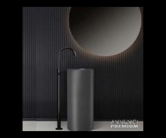 Lavabo da Terra Drenaggio lat. Gun Metal Art. 4609 - 1