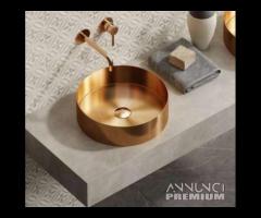 Lavabo da appoggio Rose Gold l Venus Art.BB6802-BR