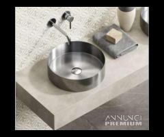 Lavabo da appoggio Brushed Steel Venus Art.BB6802-