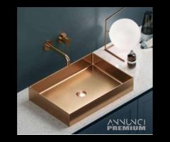 Lavabo da appoggio Saturn Rose Gold Art. BB9812-BR - 1