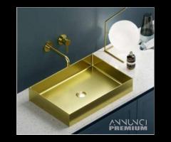 Lavabo da appoggio Saturn Oro Art.BB9812-BG Karag - 1