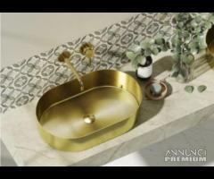 Lavabo da appoggio Jupiter Oro Art.BB6808-BG Karag - 1