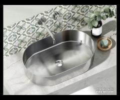 Lavabo da appoggio Jupiter Brushed Steel Art. BB68