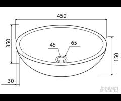 Lavabo In Pietra Leonor SOP  Karag - 4