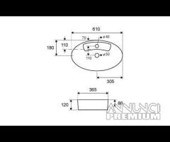 Lavabo Da Appoggio LT 3203 Karag - 2