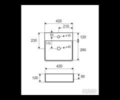 Lavabo Da Appoggio LT 2177 Karag - 2