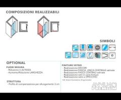 Box Doccia Linea Day Cod FCH 100 Fumè Satinato