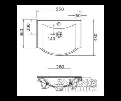 Lavabo 55x45 Serie Basic Karag