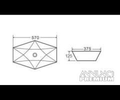 Lavabo da appoggio Art. LT 1138 Karag - 2