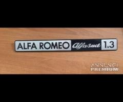 Scritta cofano posteriore alfa romeo alfa sud