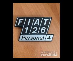 Scritta posteriore Fiat 126 PERSONAL