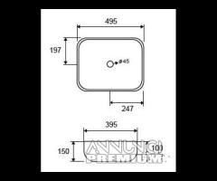 Lavabo 60x39 Serie Milos Karag - 2