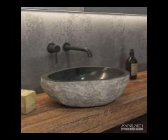 Lavabo River Stone NRS3 Grey Karag - 1