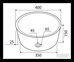 Lavabo in pietra Timur SLH Cream Karag