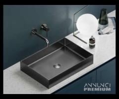 Lavabo da appoggio Saturn Gun Metal Art.BB9812-BGM - 1