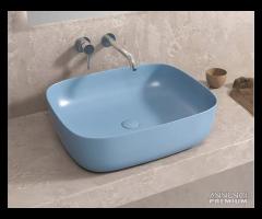 Lavabo da appoggio Azzurro Opaco Art. LT.2143-MBL