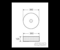 Lavabo da Appoggio Art. LT 3283-S Karag - 2