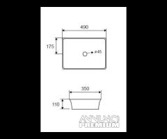 Lavabo da appoggio Art. LT 2261 Karag - 2