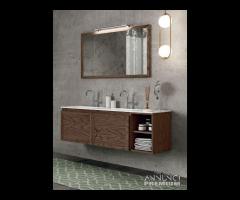 Base P/Lavabo Paola TABACCO+Specchio Beatrice+ 2 p