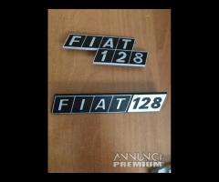 Scritta posteriore Fiat 128 in metallo