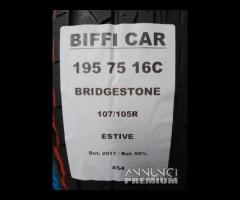 2 GOMME 195 75 16C BRIDGESTONE A454