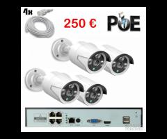 Kit videosorveglianza Poe e Spia 3-5mpx Full-hd F