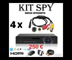 Kit videosorveglianza Poe e Spia 3-5mpx Full-hd F