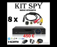 Kit videosorveglianza Poe e Spia 3-5mpx Full-hd F