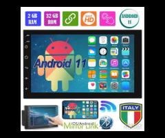 Autoradio 2 Din 7 pollici Android 11 GPS WIFI F