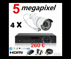 Kit Videosorveglianza da 2/4/6/8 Ch AHD 5MPX F