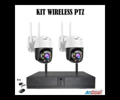 Kit Wireless Ptz 360 gradi da 2 o 4 Telecamere F - 3