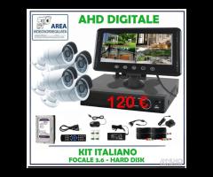 Kit videosorveglianza 4-8-16 ch completo FULL-HD F