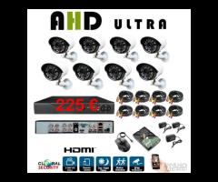 Kit videosorveglianza 4-8-16 ch completo FULL-HD F