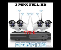 Kit videosorveglianza wireless 2-4-8 ch Ptz 5mpx F