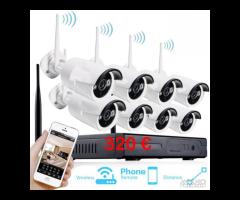 Kit videosorveglianza wireless 2-4-8 ch Ptz 5mpx F