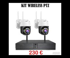 Kit videosorveglianza wireless 2-4-8 ch Ptz 5mpx F