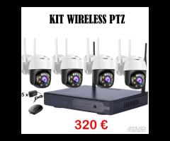 Kit videosorveglianza wireless 2-4-8 ch Ptz 5mpx F