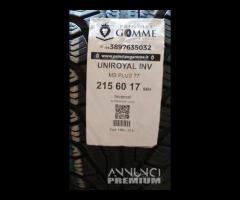 4 gomme 215 60 17 UNIROYAL A1482 - 2