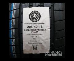 4 GOMME 205 40 18 GOODYEAR RFT A10952 - 2