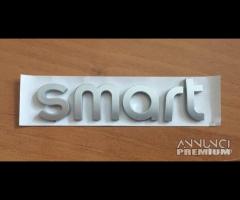 Scritta posteriore Smart argento satinato - 1