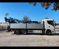 Stralis 510 e6 cassone fisso e gru post km 350mila