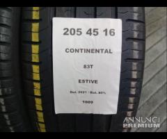 2 GOMME 205 45 16 CONTINENTAL A1009