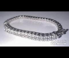 BRACCIALE TENNIS ORO 18kt. DIAMANTI NATURALI 3,00