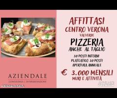 PIZZERIA ANCHE AL TAGLIO ALTO PASSAGGIO PEDONALE