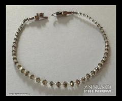 BRACCIALE BRIOLETTE DI DIAMANTI NATURALI ED ORO